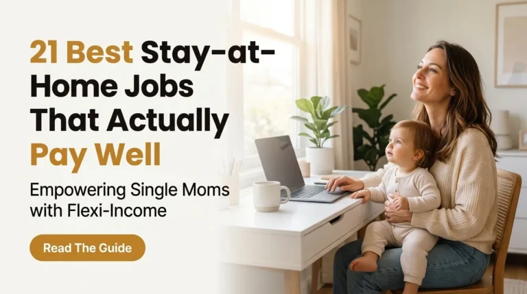21 Stay-at-Home Jobs for Single Moms That Actually Pay Well