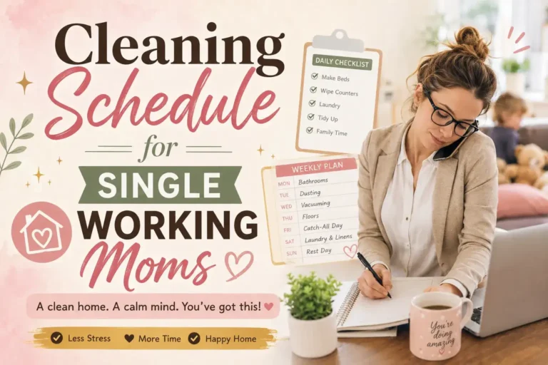 Cleaning Schedule for Single Working Moms That Actually Works