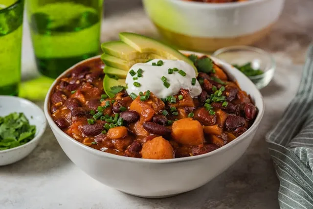 Turkey or Bean Chili
