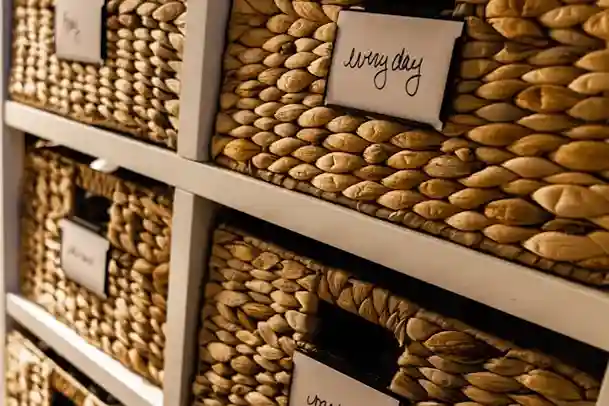 Use Baskets and Bins to Control Everyday Clutter