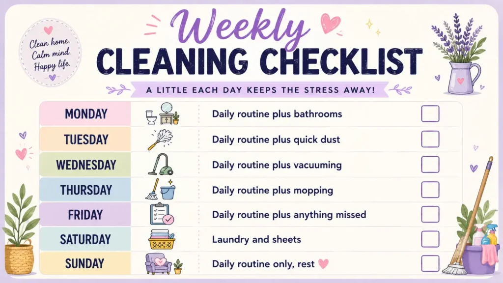 Weekly Cleaning Checklist