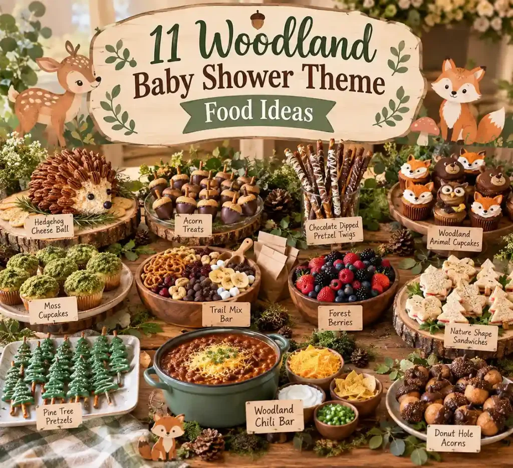 11 Woodland Baby Shower Theme Food Ideas