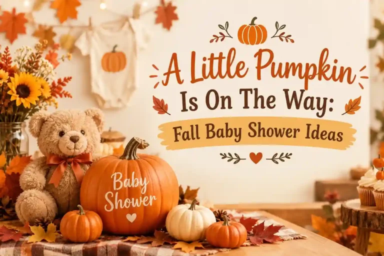 A Little Pumpkin Is On The Way Fall Baby Shower Ideas
