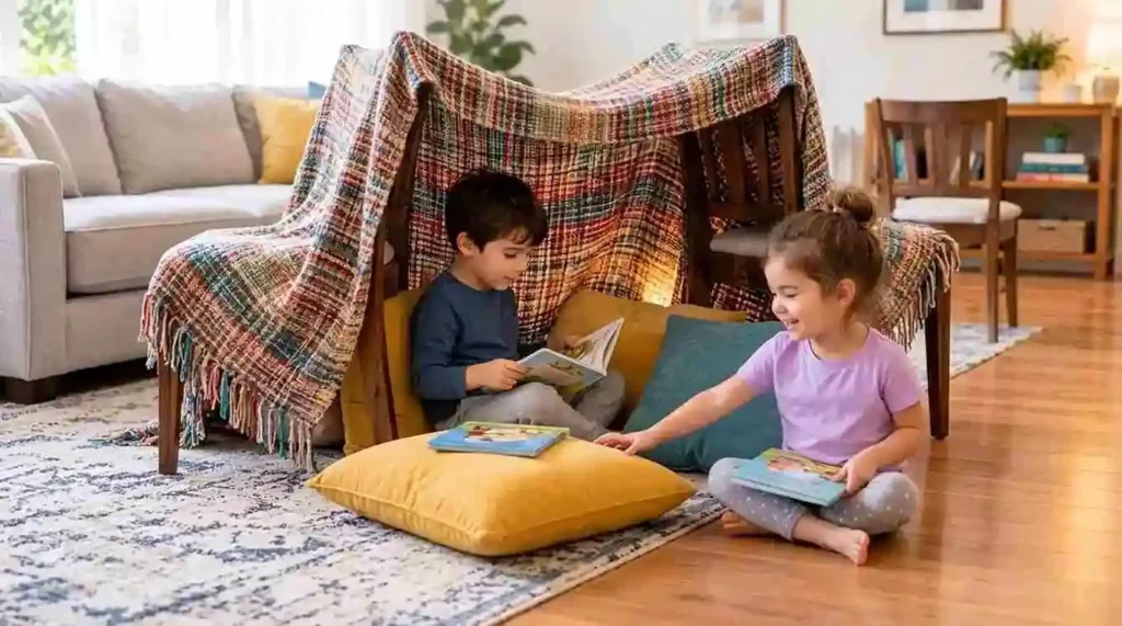 Blanket Fort and Book Nook