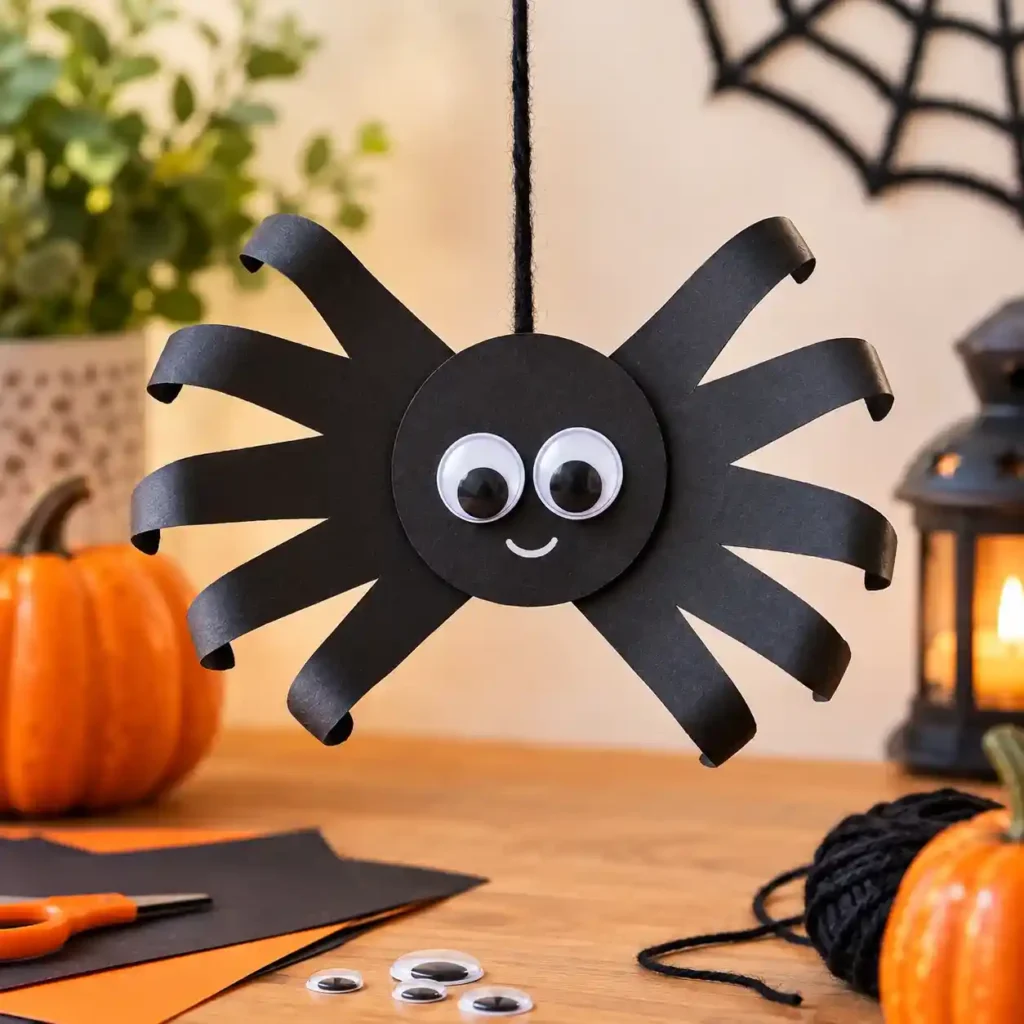 Cute Hanging Handprint Spider Craft