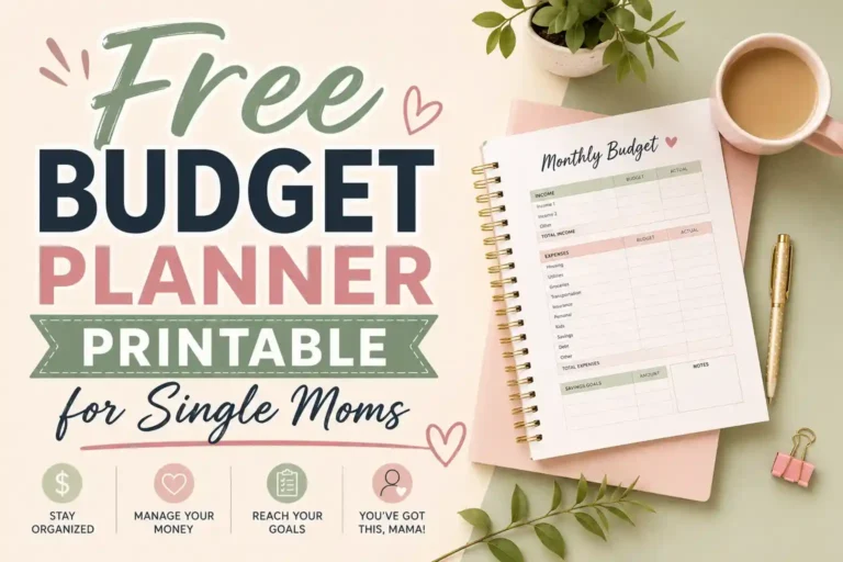 Free Printable Budget Planner for Single Moms
