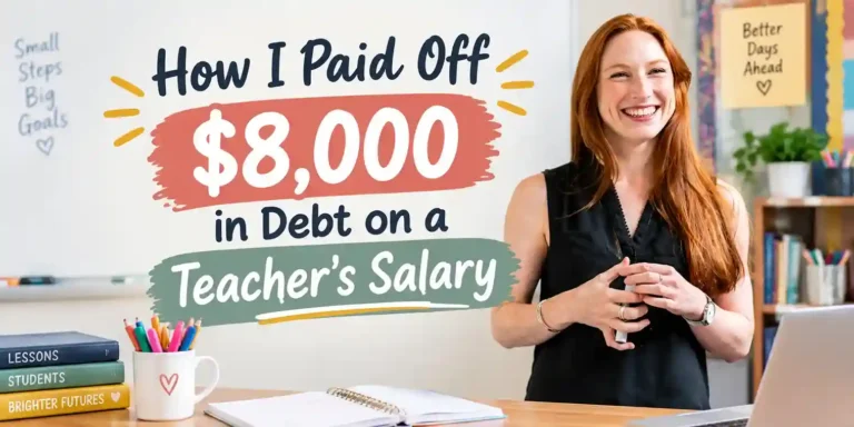 How I Paid Off $8,000 in Debt on a Teacher's Salary