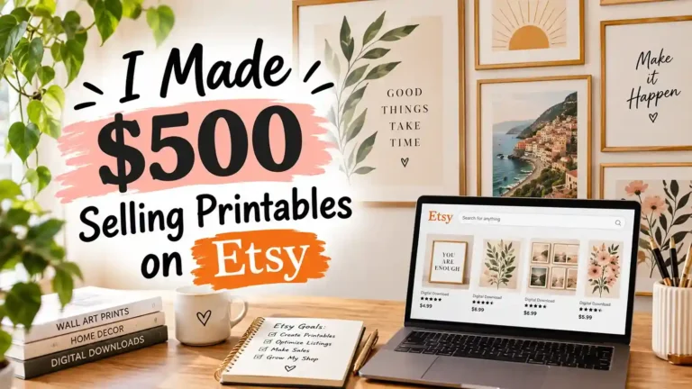 I Made $500 in My First Month Selling Printables on Etsy