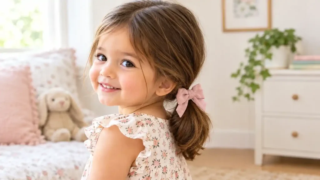 Low Ponytail With a Bow