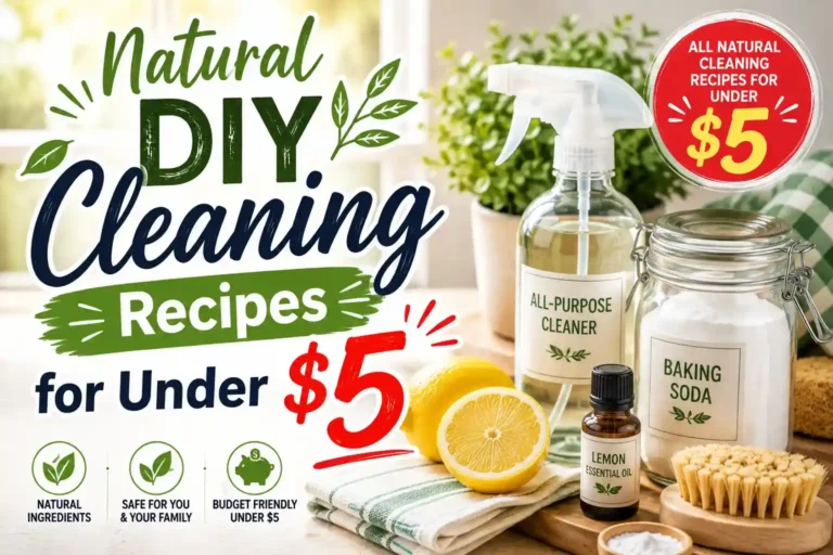 Natural DIY Cleaning Recipes for Under $5