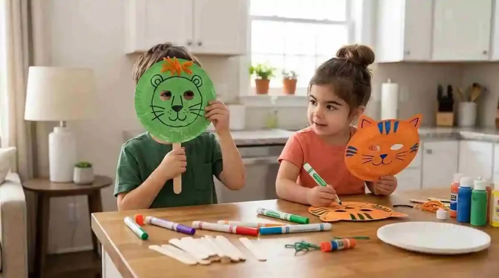 Paper Plate Masks