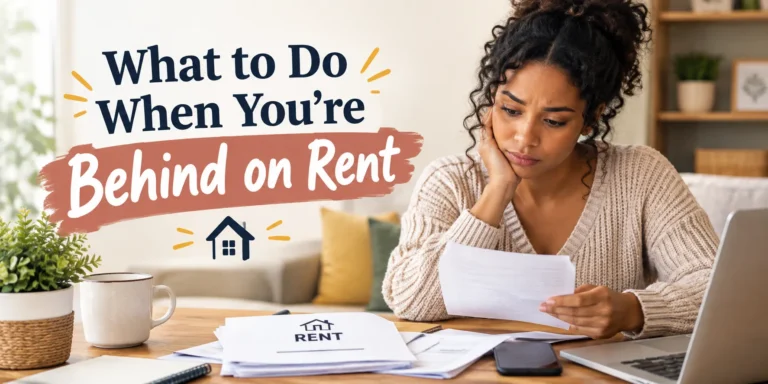 What to do when you're behind on rent as a single mom