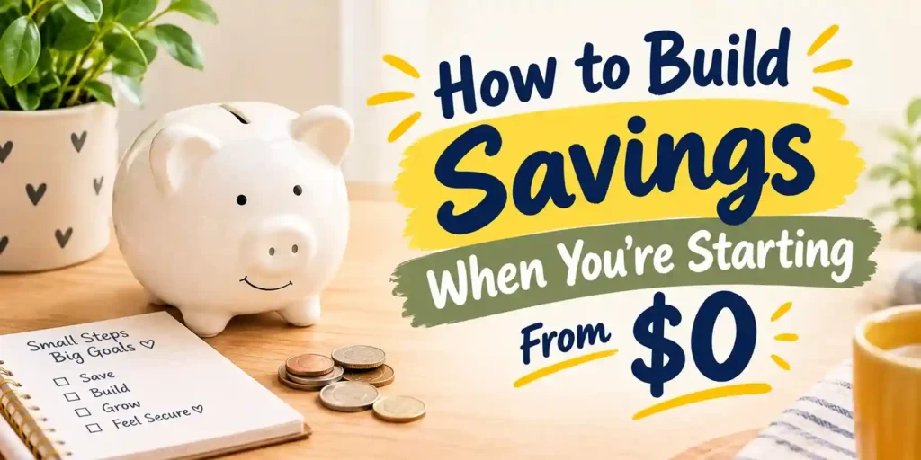 How to Build Savings When You're Starting From $0