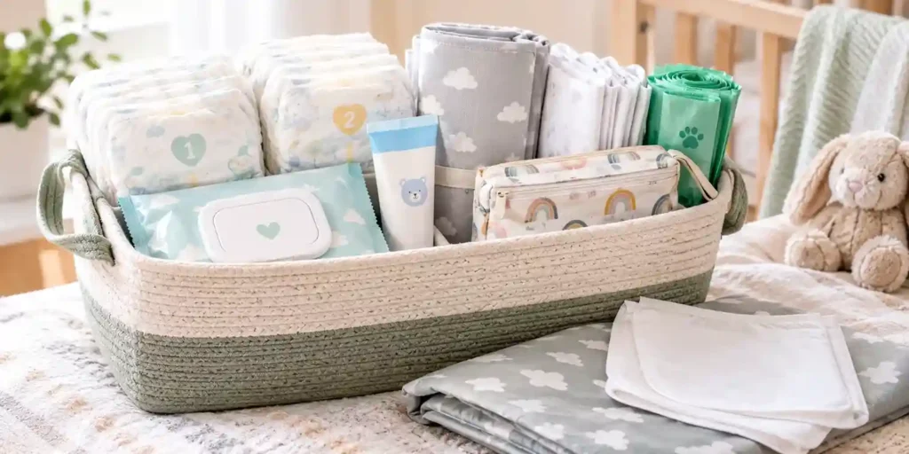 The Diaper Change Station Basket